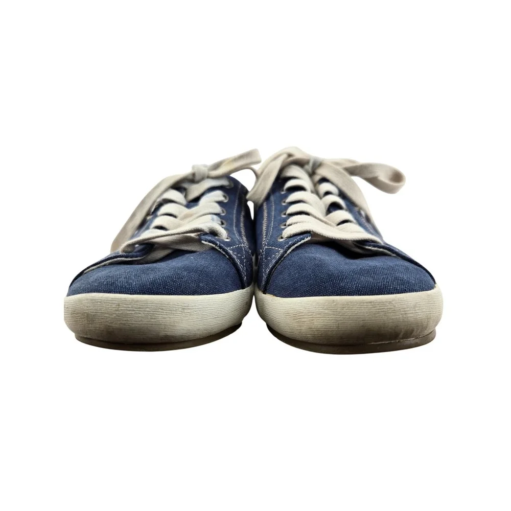 Taos‎ Star Blue Wash Canvas Sneakers Womens 8.5 Lace-Up Comfort Shoes Denim